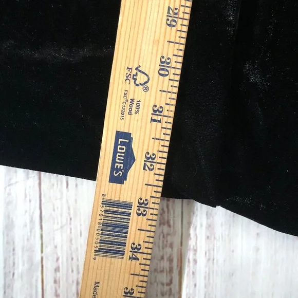 Easel Black Long Sleeve Velvet Velour Holiday Dress XL NWT w pockets - Picture 14 of 16